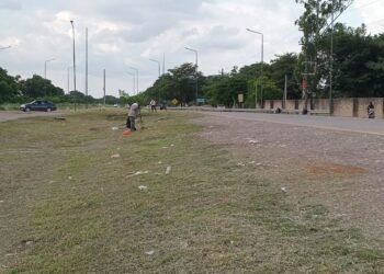 Operativo de limpieza en espacios verdes