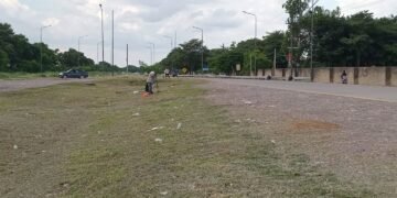 Operativo de limpieza en espacios verdes