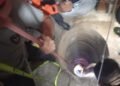 Rescataron a un hombre que había caído a un pozo de 15 metros de profundidad