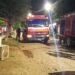 Bomberos Voluntarios asistió a un incendio de una habitación prefabricada