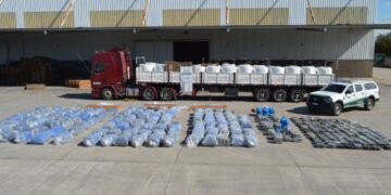 Llevaba más de tres toneladas y media de hojas de coca cubiertas en un cargamento de azúcar