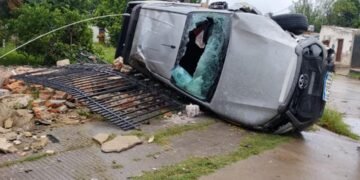 Persecución, vuelco y droga?