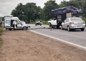 Múltiple choque sobre la Ruta Nacional 50