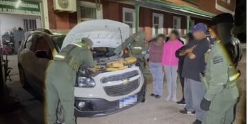 Salieron de Orán traficando 63 kilos de cocaína