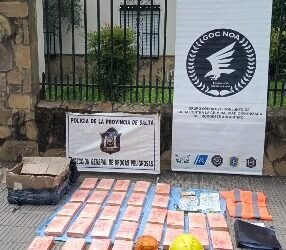 La Policía secuestró más de 260 mil dosis de cocaína en Orán