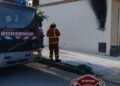 Se incendió un medidor de luz