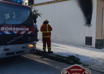 Se incendió un medidor de luz