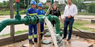 Avanza la obra del nuevo pozo de agua en Hipólito Yrigoyen
