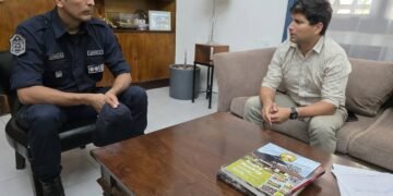 Baltasar Lara recibió al nuevo jefe del 911 Orán