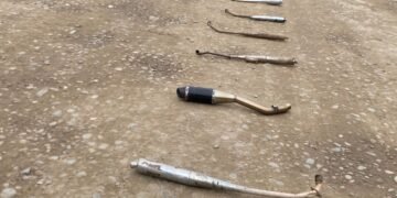 Fueron destruidos 131 caños de escape ruidosos