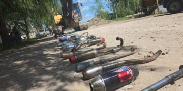 Destruirán caños de escape ruidosos