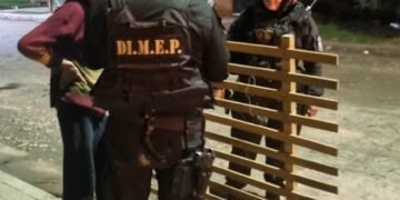 Demorado por llevar elementos de dudosa procedencia