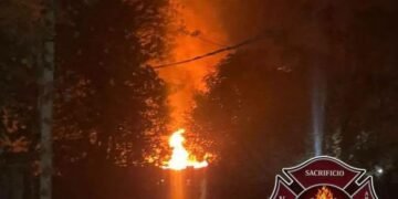 Se incendió una vivienda en el Barrio 4 de Junio