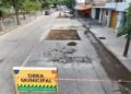 Sigue la obra de bacheo en Orán