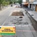 Sigue la obra de bacheo en Orán