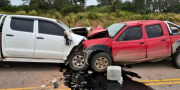Cuatro muertos en un choque frontal sobre la Ruta Provincial 13