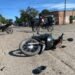 Grave accidente entre un auto y una moto