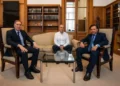 Sáenz se reunió con Santilli y “Lule” Menem