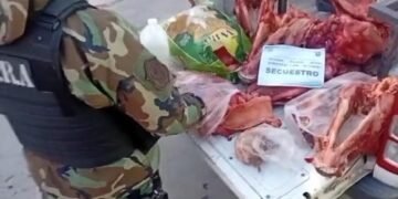 La policía incautó más de 200 kilos de carne no apta para el consumo 