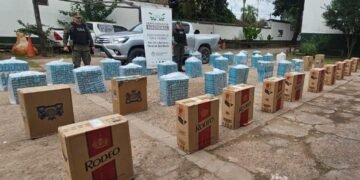Gendarmería incautó 20.000 paquetes de cigarrillos de origen extranjero