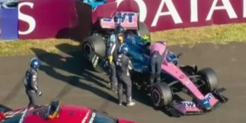 Chocó Colapinto en el GP de Hungría: Golpeó contra el muro