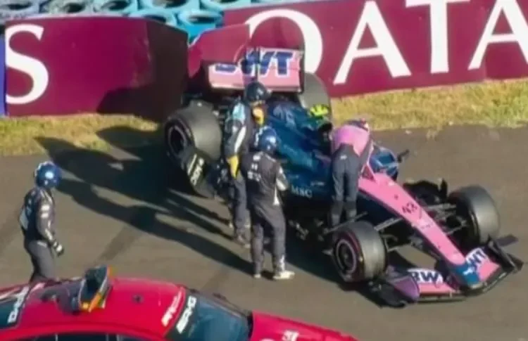Chocó Colapinto en el GP de Hungría: Golpeó contra el muro