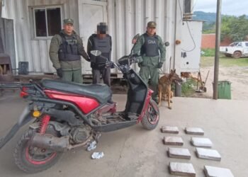 Adaptó 10 kilos de cocaína dentro de la estructura de una moto y quedó detenido