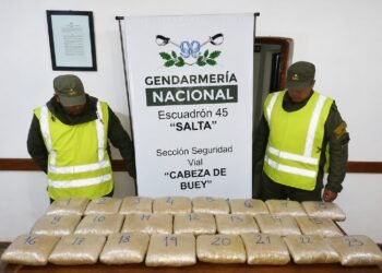 Gendarmería secuestró más 25 kilos de marihuana de un camión