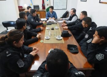 El Intendente Baltasar Lara se reunió con las autoridades policiales