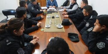 El Intendente Baltasar Lara se reunión con las autoridades policiales