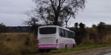 Accidente de un colectivo de la empresa La Nueva Alianza