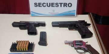 Secuestraron tres armas de fuego en Colonia Santa Rosa
