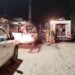 Incendio en una torre de alta tensión eléctrica