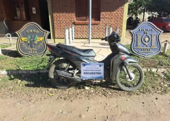Secuestraron una motocicleta en un taller mecánico de Orán