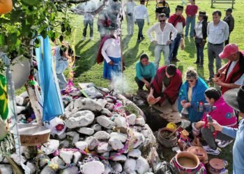 Se honró a la Pachamama en Los Naranjos