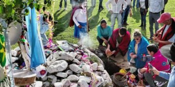 Se honró a la Pachamama en Los Naranjos