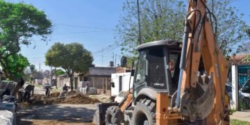 Avanza la obra de adoquinado en el Barrio 20 de Febrero