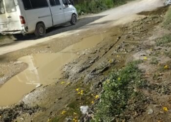 Vecinos denuncian una pérdida de agua
