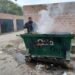 Prendieron fuego a otro contenedor de basura