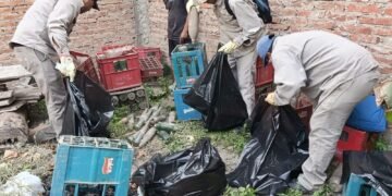 Descacharrado selectivo en los barrios 20 de Junio y Santa Rita