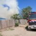 Incendio de una vivienda en el Barrio 4 de Junio
