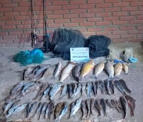 Infraccionaron a seis hombres por pesca ilegal en Pichanal