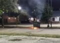 Le prendieron fuego a un contenedor en el Barrio Jardín
