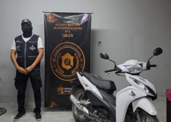 La Policía recuperó una motocicleta robada en Orán