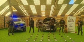 Dos hombres fueron detenidos traficando 35 kilos de cocaína