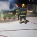 Le prendieron fuego a otro contenedor de basura
