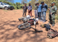 Circulaban en una motocicleta con mochilas rellenas de marihuana